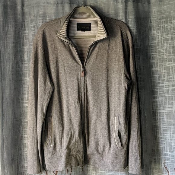 Banana Republic Other - Banana Republic Gray Zip-up Sweatshirt Jacket